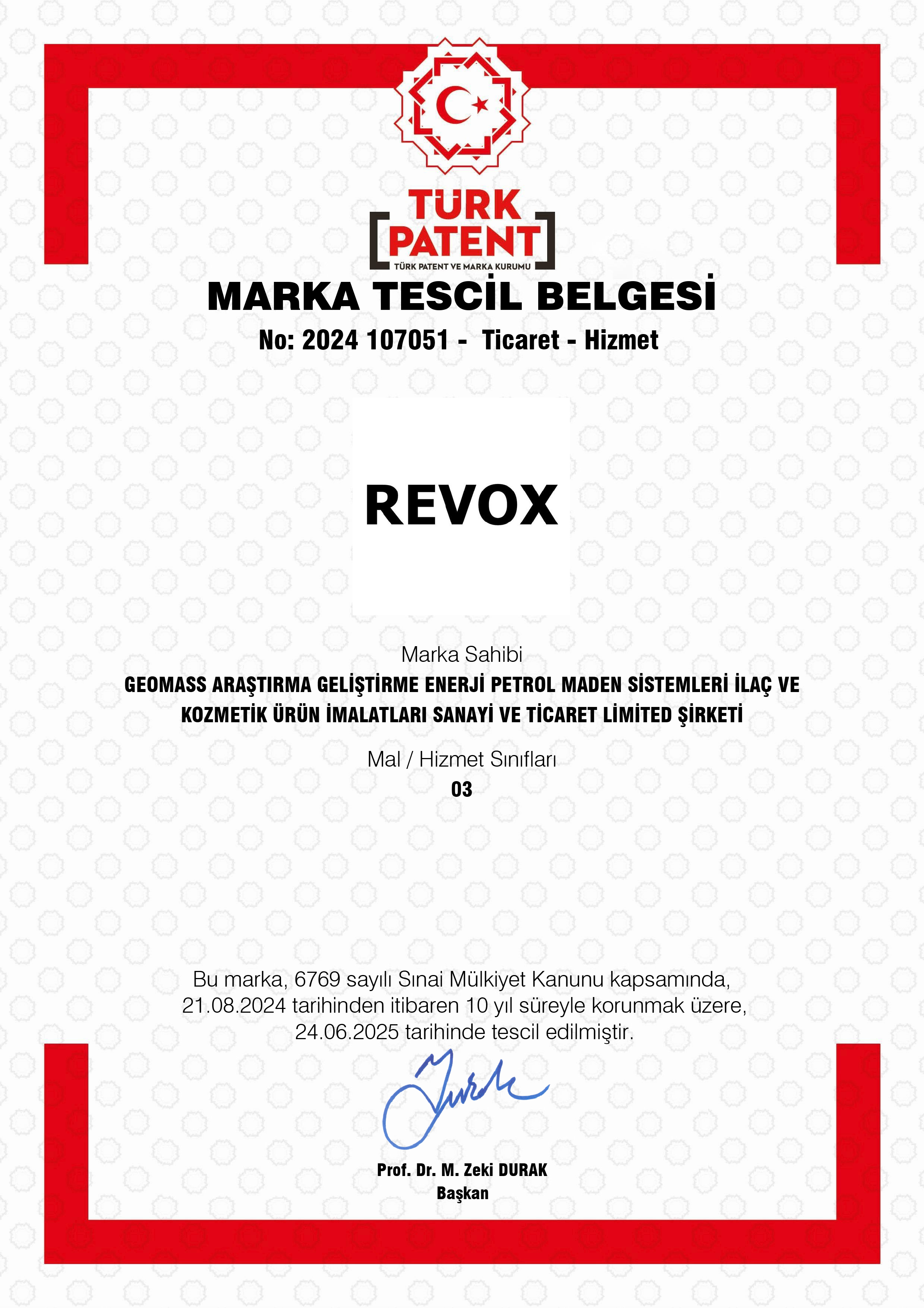 Marka Tescil Belgesi